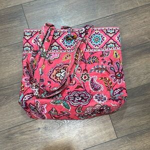 Vera Bradley Original Tote Hot Pink